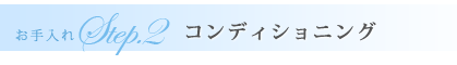 ステップ2コンディショニング